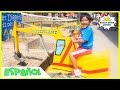 Vehículos de construcción Parque temático de atracciones Diggerland para niños con Ryan