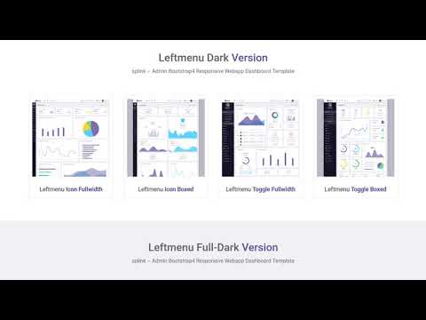 Splink – Admin Bootstrap 4 Responsive Webapp Dashboard Template