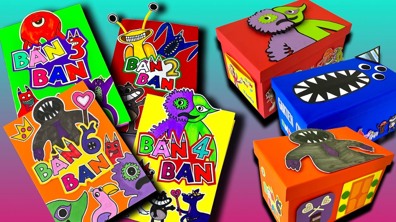 Garten of BANBAN 2,3,4,6 BIG Collection | Game Book & Mystery Box Opening | 100+ games and toys