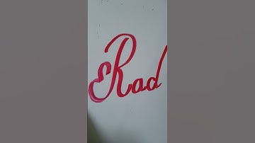 Radhika name style handwriting calligraphy video plz subscribe to guys 🙏