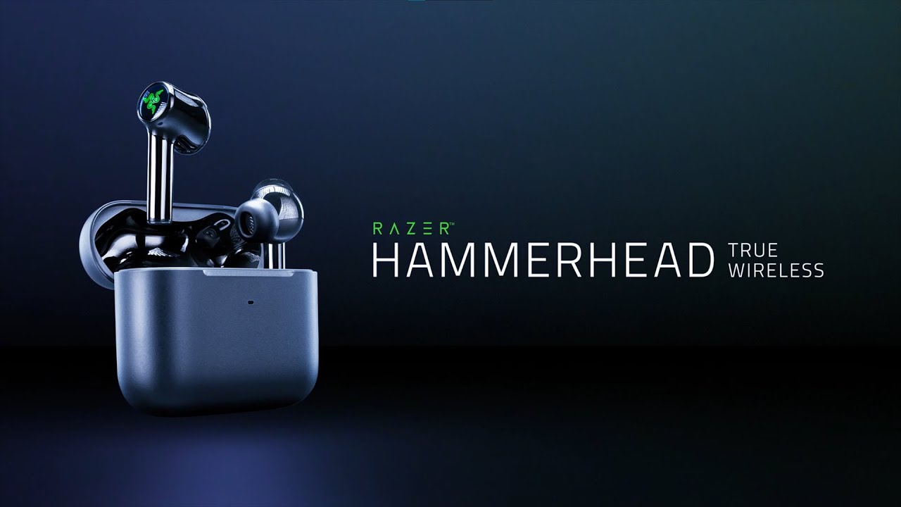 Razer Hammerhead True Wireless - Wireless Low Latency Earbuds with Razer Chroma™ RGB