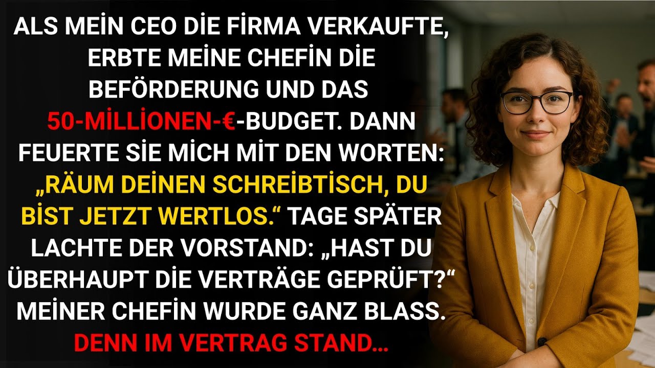 „Räum deinen Schreibtisch, du bist wertlos!“ – Ein Vertrag zerstörte ihre Karriere