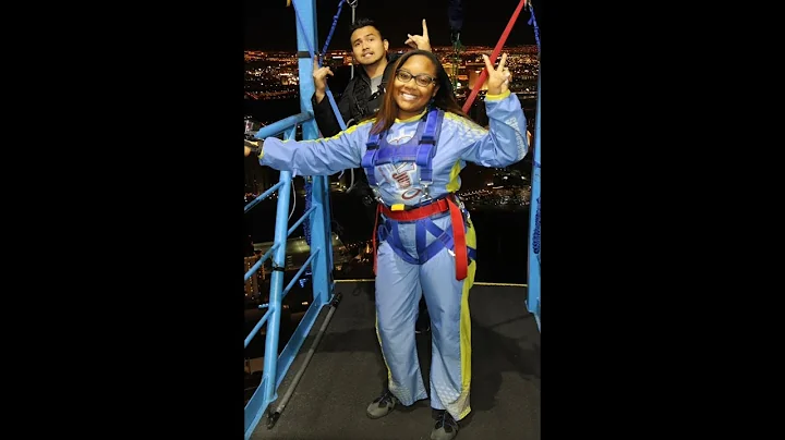 Stratosphere sky jump night time 855ft