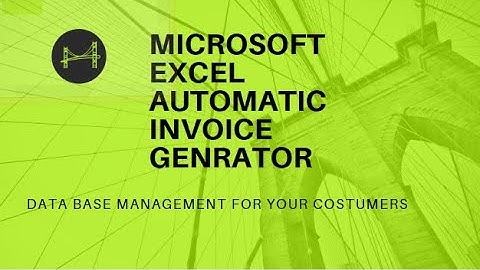 Excel Automatic Invoice Generator - Auto invoicing for Customers (DEMO)