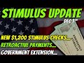 Retroactive Payments! Second Stimulus Check Update & $1,200 Stimulus Checks From Washington - Dec 7