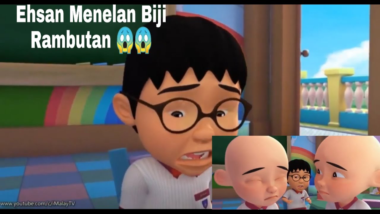  Upin  Ipin  Full Episode Ehsan  nelan biji rambutan YouTube