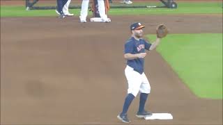 Jose Altuve...infield practice...ALCS Game 6...Astros vs. Rangers...10/22/23