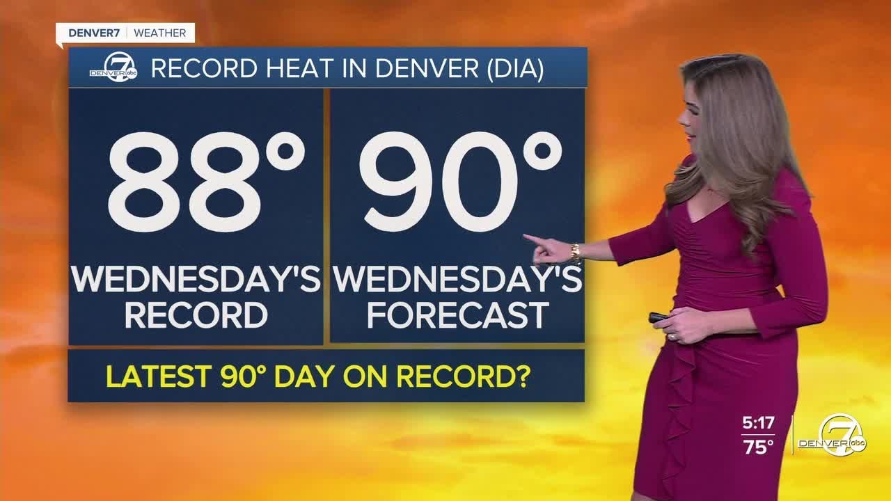Record-breaking heat possible in Denver Wednesday - YouTube