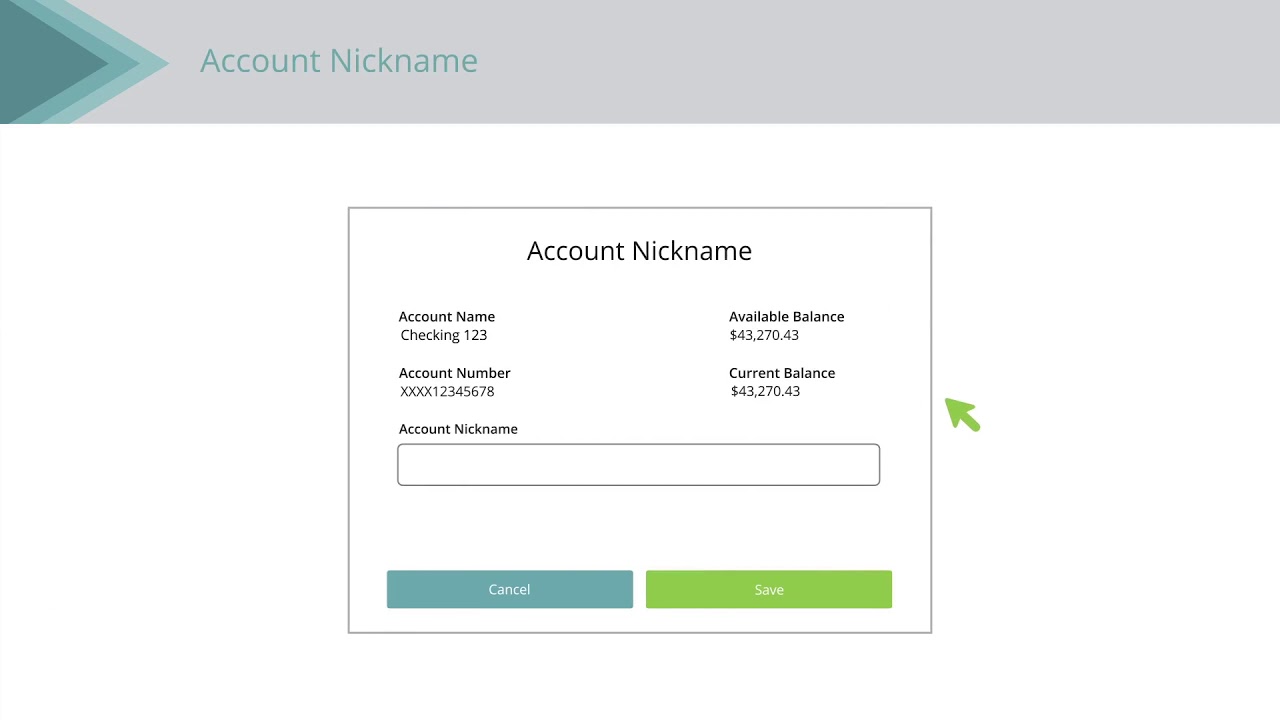 What Does Account Nickname Mean