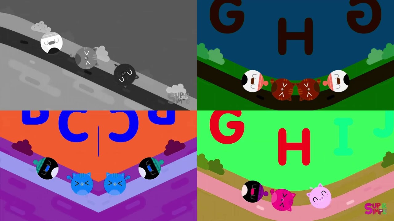 Super Simple ABCs Song Speeding Up Intro Logo Effects Sponsored By Gamavision Csupo Effects Combined