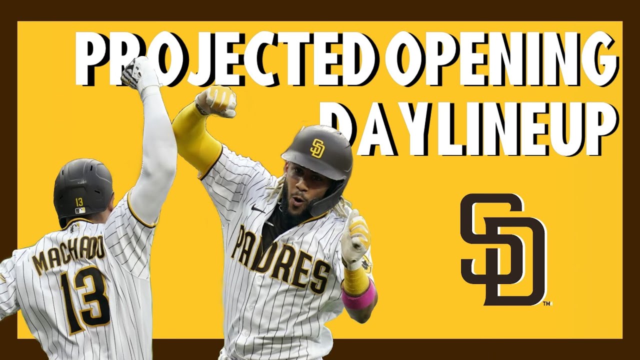 Padres Opening Day Lineup Projection YouTube