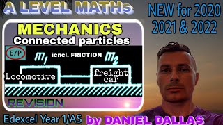 📢🌏 CONNECTED PARTICLES E/P Problems and questions ALevel MECHANICS 👍 Problem 1