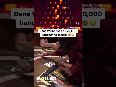 Dana White Does Insane $70,000 Blackjack Hand! #danawhite #blackjack #gambling #casino