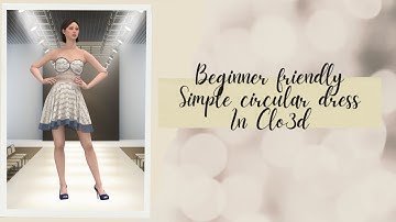 How to Design a Simple Circular Skirt in CLO 3D | Beginner Tutorial