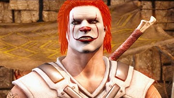 Pennywise Erron Black Vs Michael Myers Johnny Cage PC Mod All Intro Dialogues 4K Ultra HD