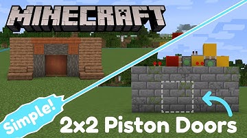 Flush 2x2 Piston Doors (Jeb Door) in Minecraft Made Simple! | Redstone Tutorial