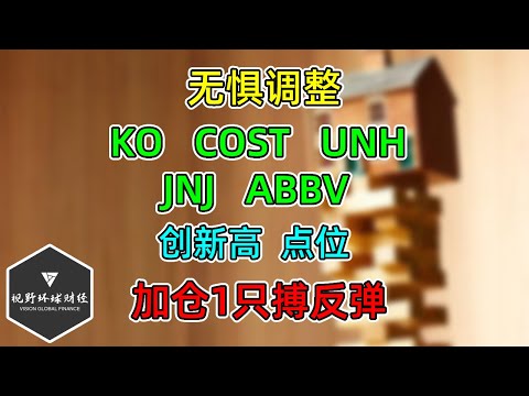 美股 无惧调整！COST、KO、UNH、ABBV、JNJ创新高，点位！加仓1只搏反弹！