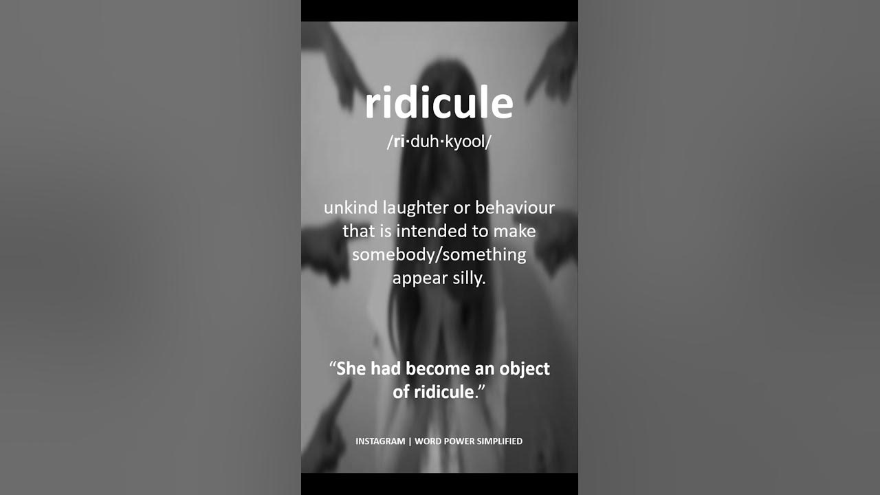 word-of-the-day-english-meaning-of-ridicule-youtube