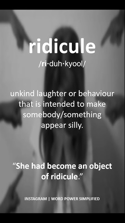 word-of-the-day-english-meaning-of-ridicule-youtube