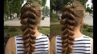 Коса из резинок. Braid with elastic Tutorial Коса из резинок. Braid with elastic Tutorial