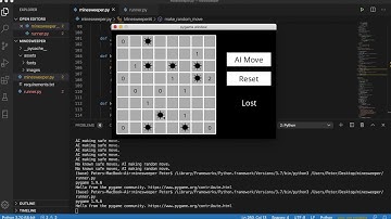 CS50AI 2020   Project 1b Minesweeper