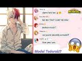 'Todoroki is secretly a model?!' - BNHA/MHA group chat (texting story)