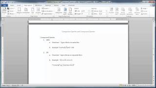 Comparison and Compound Queries Lecture Profile