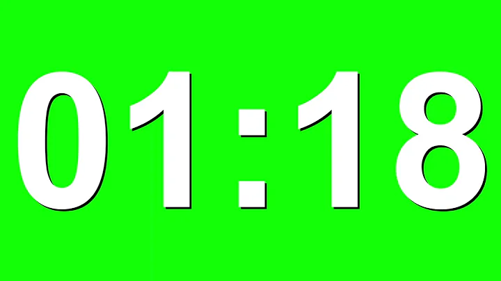 3 Minute Countdown Timer Animation on Green Screen   No Copyright,  Stock Video Animations