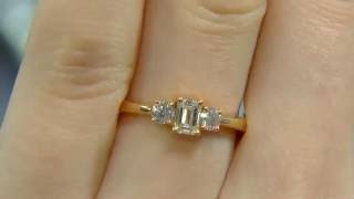 0.55 Carat Three Stone Diamond Engagement Ring MD023