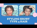 Wash and Go &amp; Twist Out with Camille Rose - Styling Short Natural Type 4 Hair - No Heat - 4A, 4B 4C