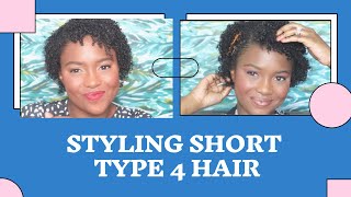 Wash and Go &amp; Twist Out with Camille Rose - Styling Short Natural Type 4 Hair - No Heat - 4A, 4B 4C