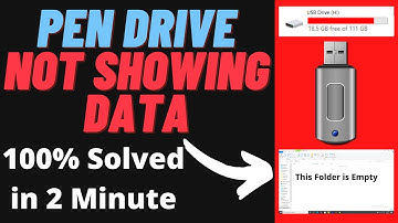 USB Pen Drive Showing Empty But Data Exists 🔥🔥 (Step-By-Step) TechnoDict