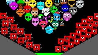 SPRUNKI VS ONE (Numberblock) Phase 1 vs Phase 2 Marble Race Tournament in Algodoo! Who Will Win?