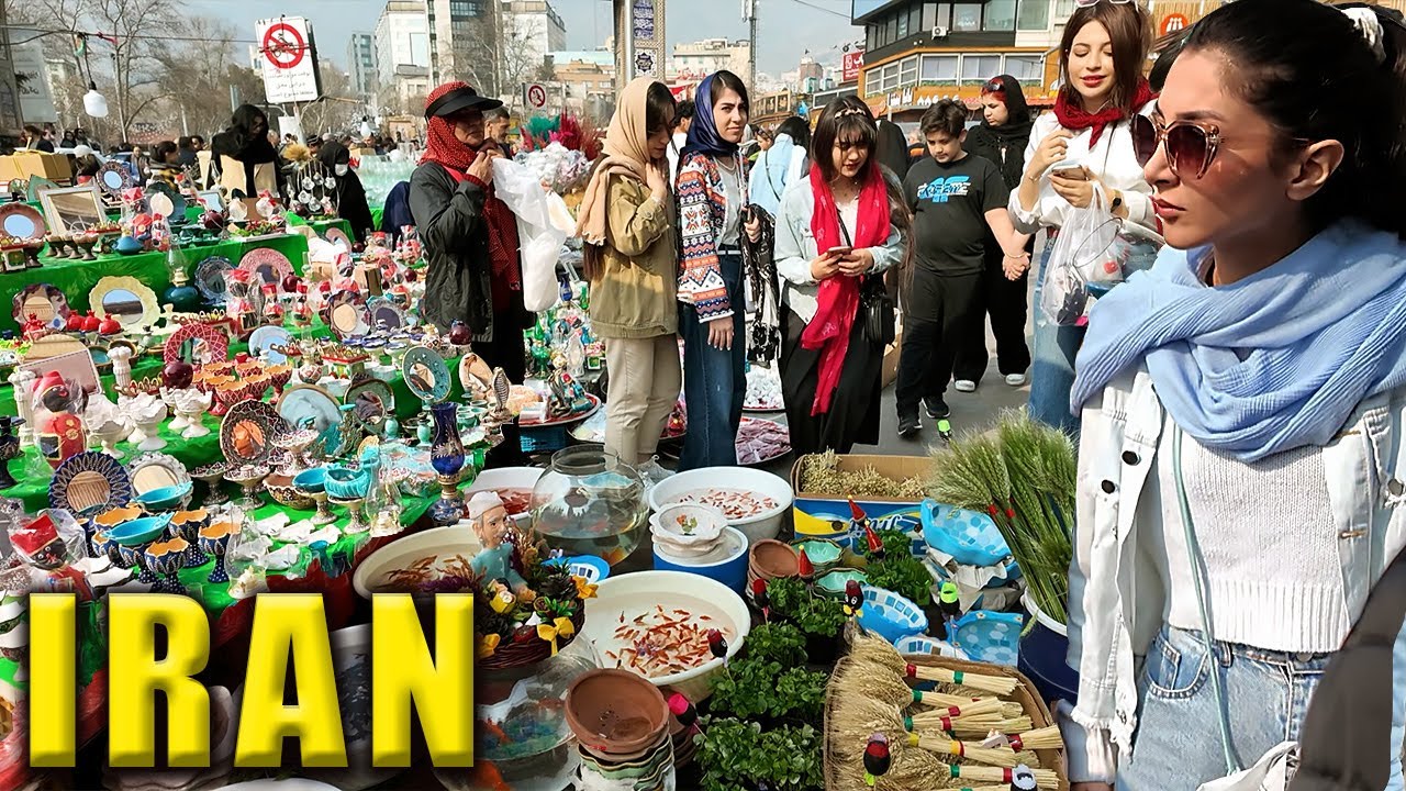 Празднование НОВРУЗА 🇮🇷Улицы Тегерана взрываются красками и традициями! (Haft Seen Shopping)