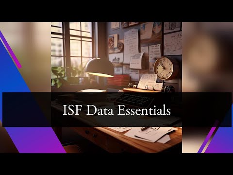 Essential Data Elements for Importer Security Filing