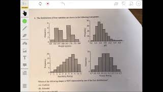 2019 AP Statistics Practice Exam Multiple Choice Questions #1-5