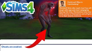 How To Transform To Werewolf (Turn Into Werewolf Cheats) - The Sims 4