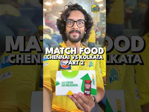 Everything I Ate at Chepauk as CSK Beat KKR!! 🏏🍿