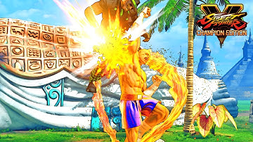 G vs Sagat (Hardest AI CPU) - Street Fighter V