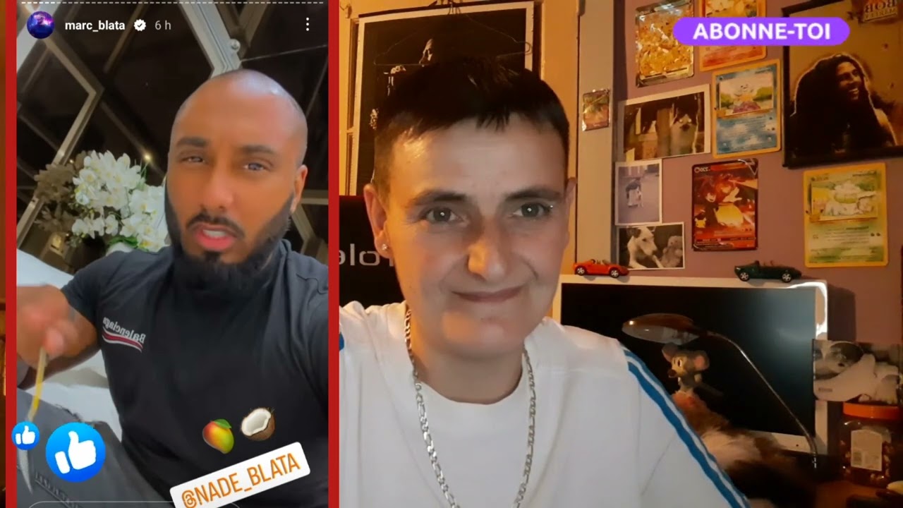 Marc Blata répond en live à toutes les attaques de Booba.