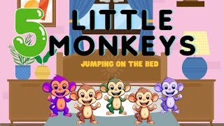 🐵 5 Little Monkeys Jumping on the Bed: Classic Nursery Rhyme Fun!