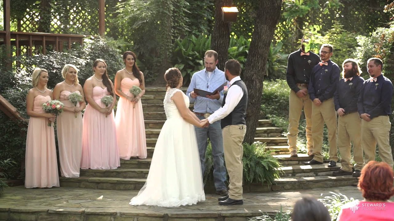 Jason Brittny A And M Gardens Azle Tx Wedding Videographer