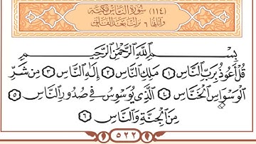 سورة الناس حدر للمراجعة . مكررة.