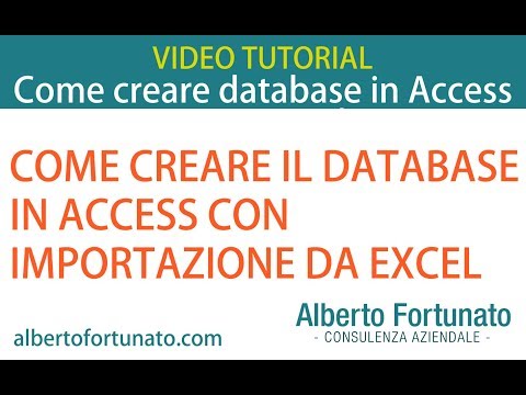 Video: Puoi collegare un database di Access a Excel?