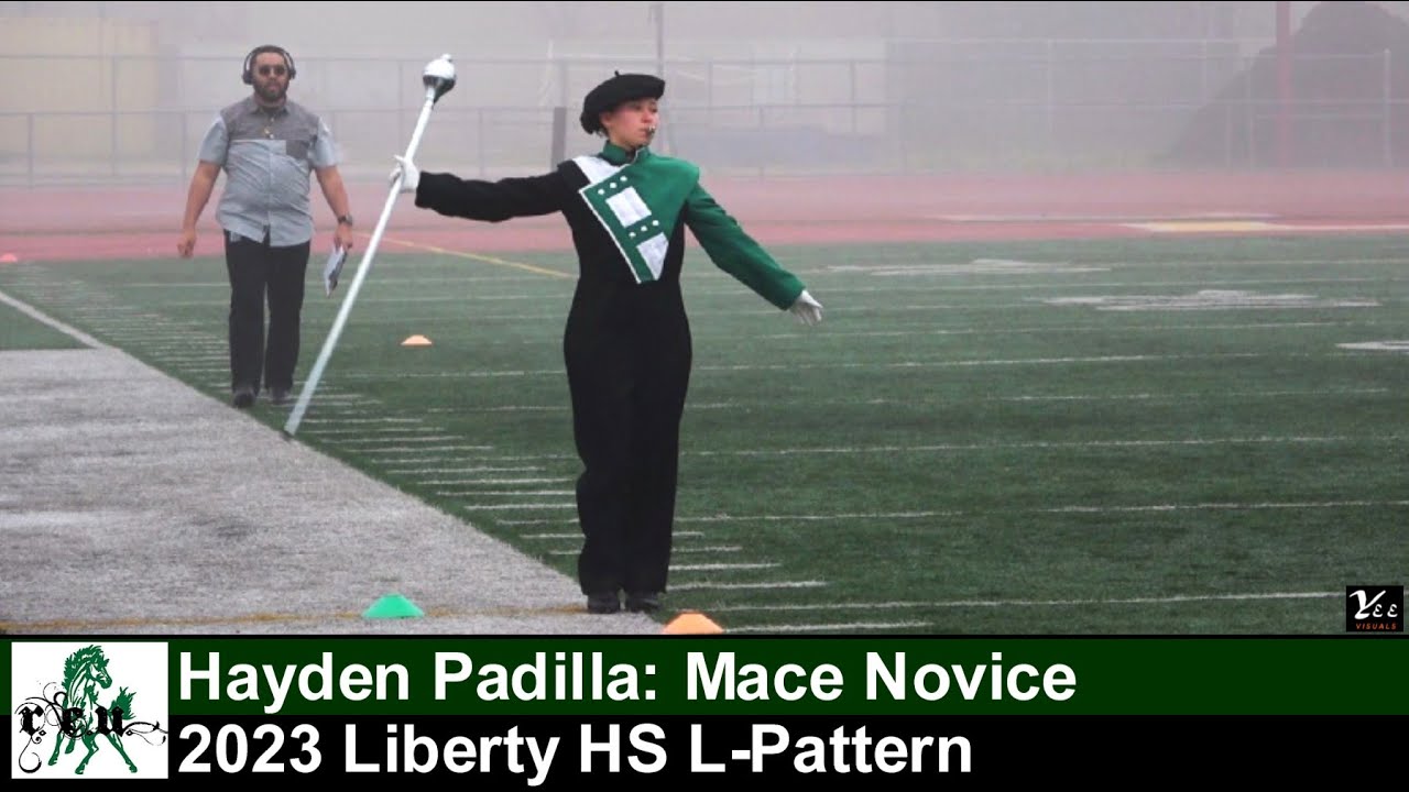 Hayden Padilla, Rodriguez HS Mace Novice at 2023 Liberty HS L-Pattern