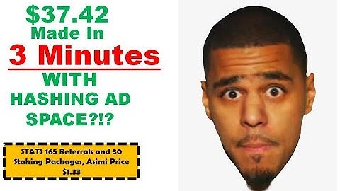 Hashing Ad Space: Has Daily April 3, 2019 | Asimi to USD price $1.33