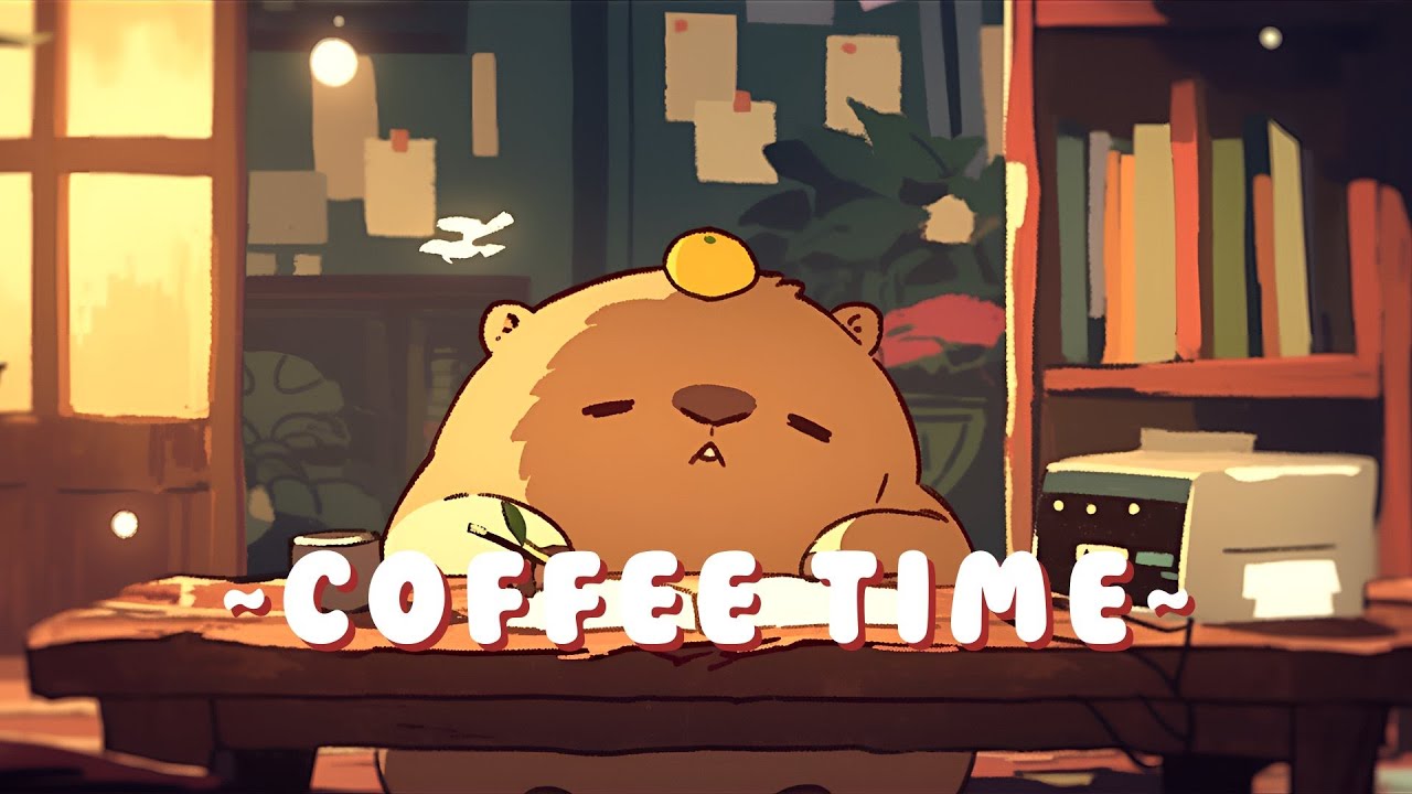 [1 Hour] Capybara Lofi Zone | Cozy Beats for Relaxation 🦫 🎮 ☕
