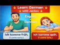  German + English Daily Sentences | Early vs Late 🇩🇪