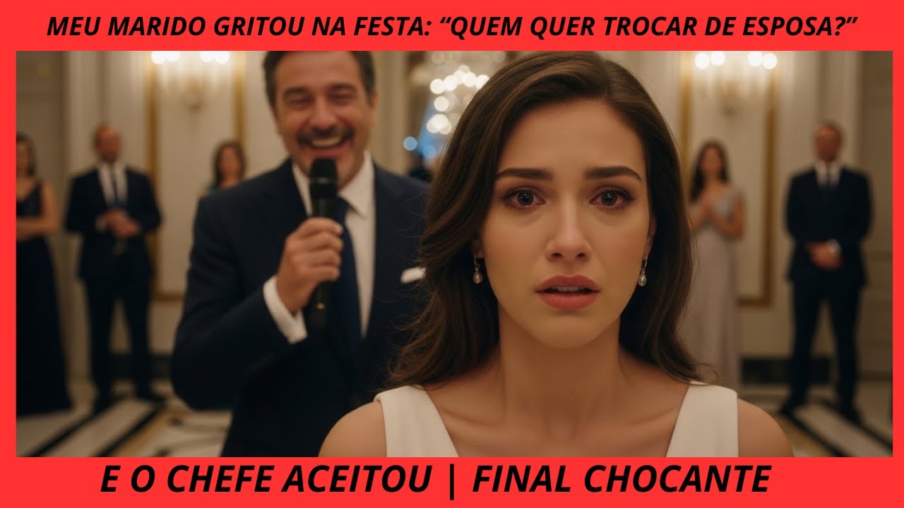 MEU MARIDO GRITOU NA FESTA: “QUEM QUER TROCAR DE ESPOSA?” — E O CHEFE ACEITOU | FINAL CHOCANTE
