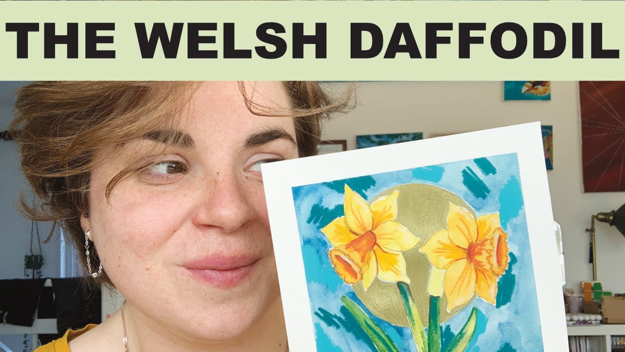 Lets Paint A Daffodil For March | St Davids Day Daffodil  | An Illustrators Studio Goals | Week Nine